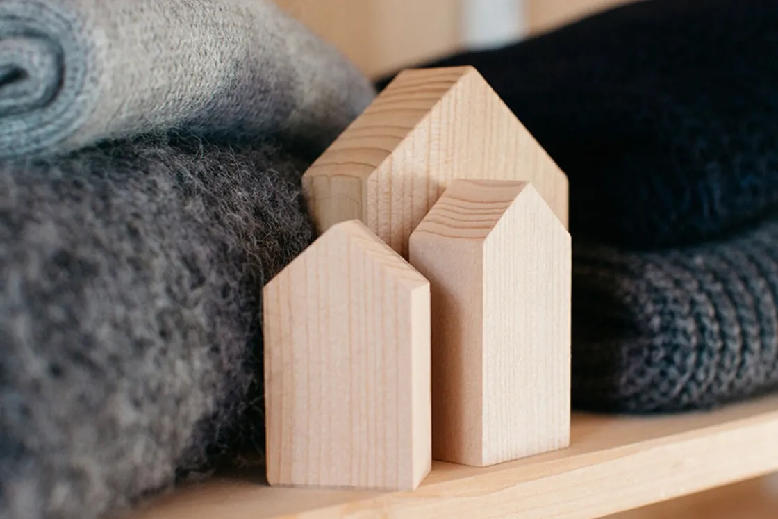 New Waschbär Zedernhäuser-Set, 3-teilig.